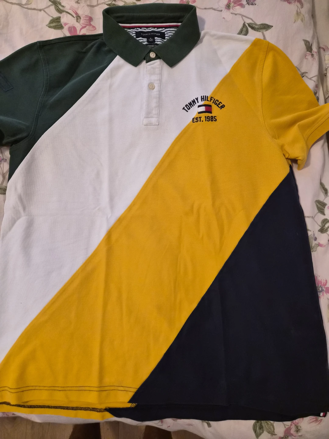 Tommy Hilfiger Men's Colourblock Polo Shirt - XL