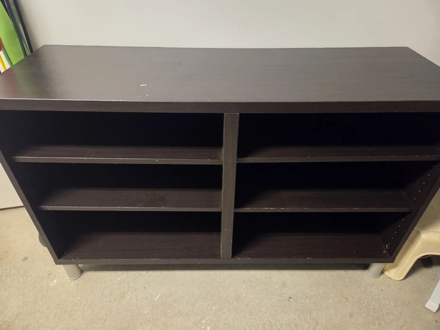 Need Garage Storage?? Dark Brown Shelving Unit