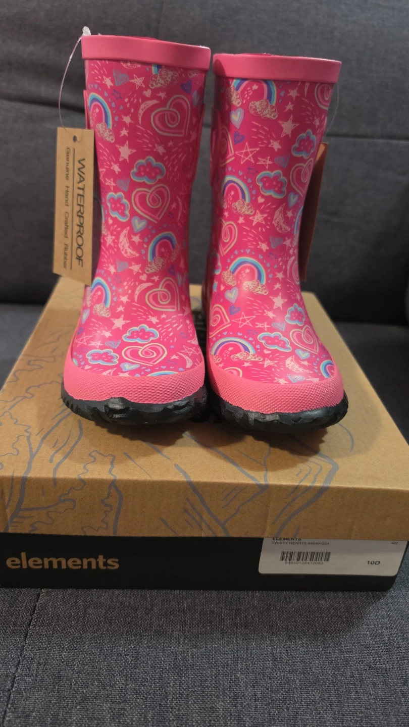 Elements Pink Unicorn Rainbow Rain Boots - photo 3