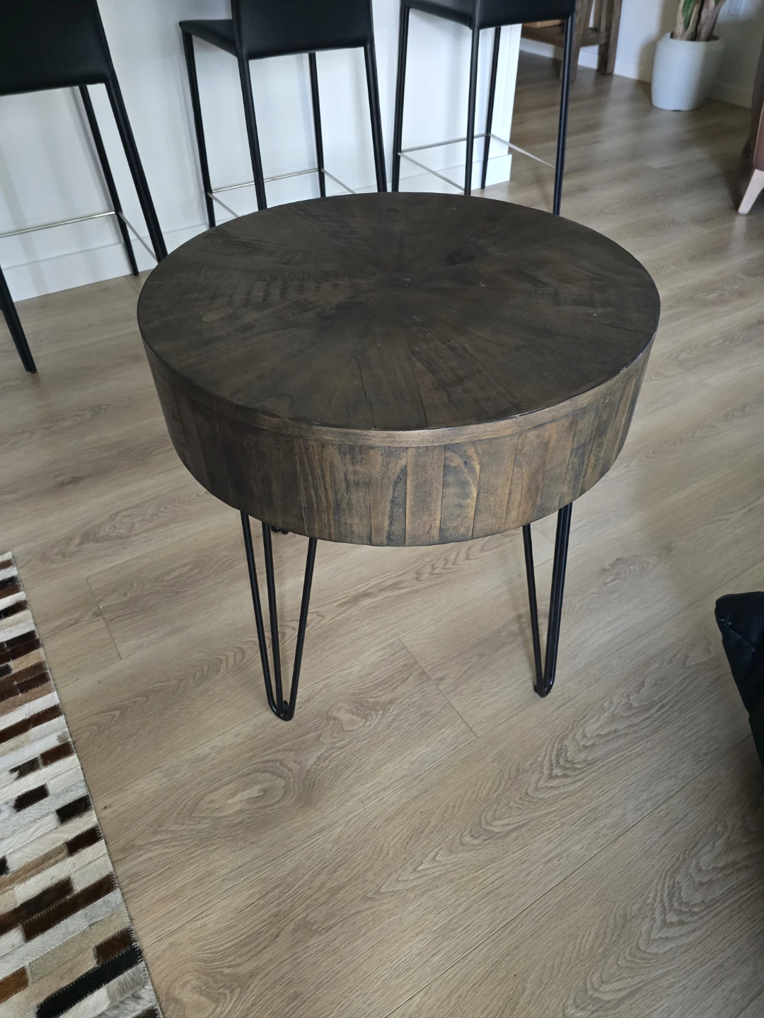RUSTIC Reclaimed Wood 24IN table from CRATE and BARREL - photo 4