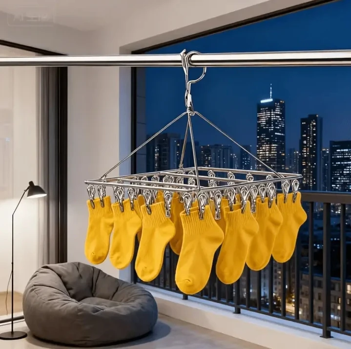(BRAND NEW) 20 Clip Stainless Steel Drying Rack