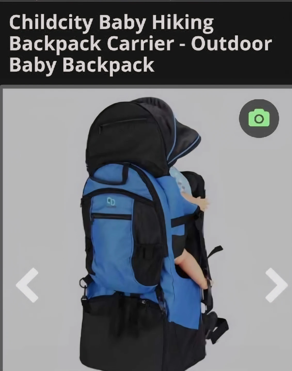 Childcity Baby Hiking Backpack Carrier blue brand new