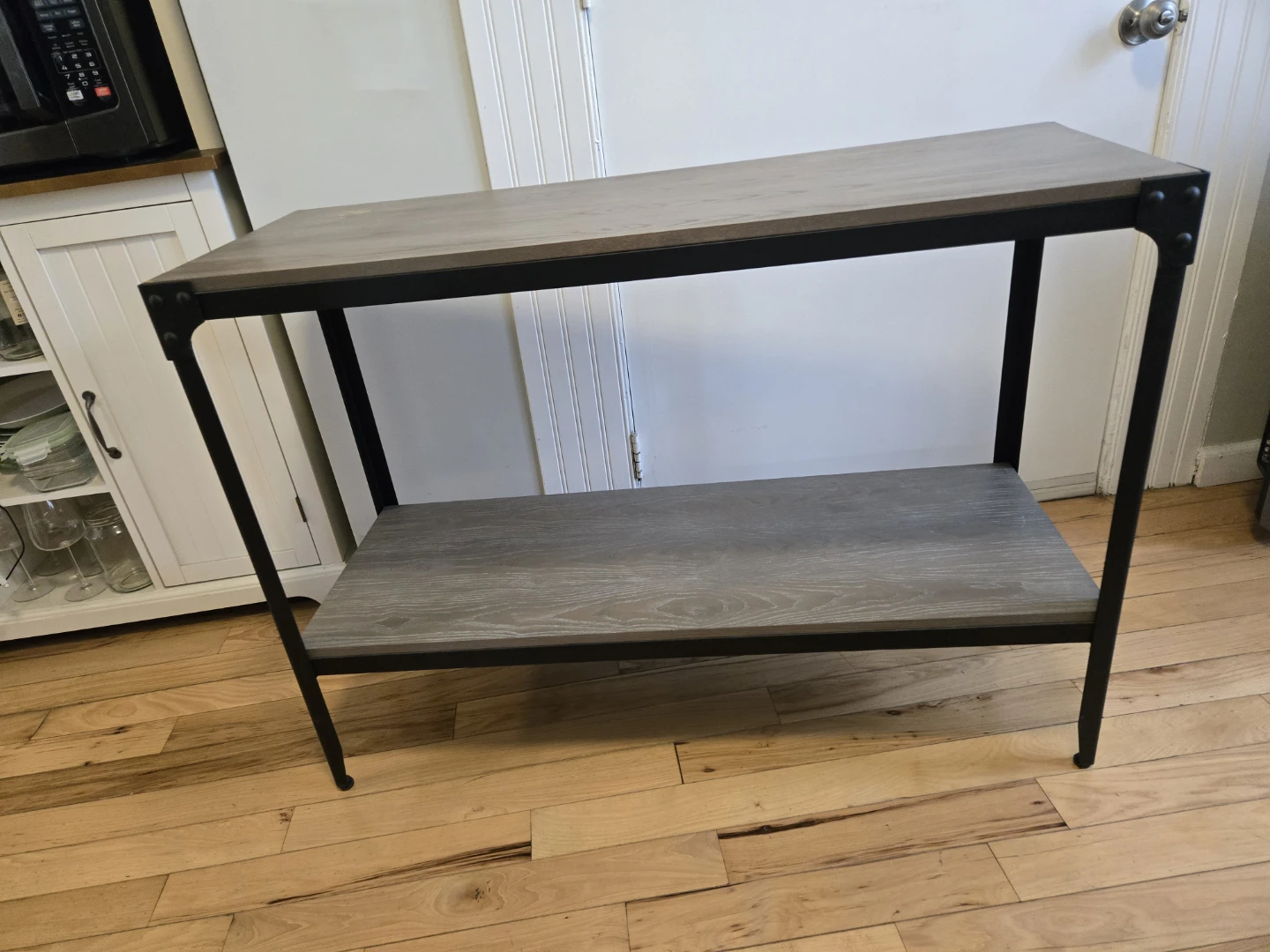 Industrial Style Console Table with Two Shelves - photo 3