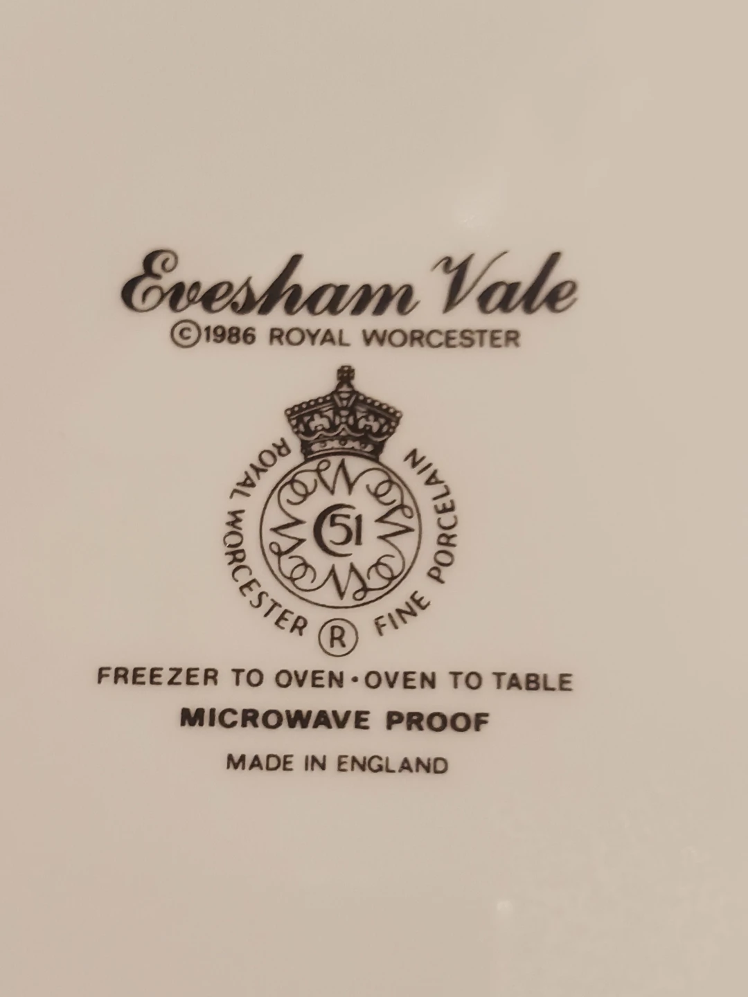 Royal Worcester Evesham Vale Fruit Dinner Plate - photo 4