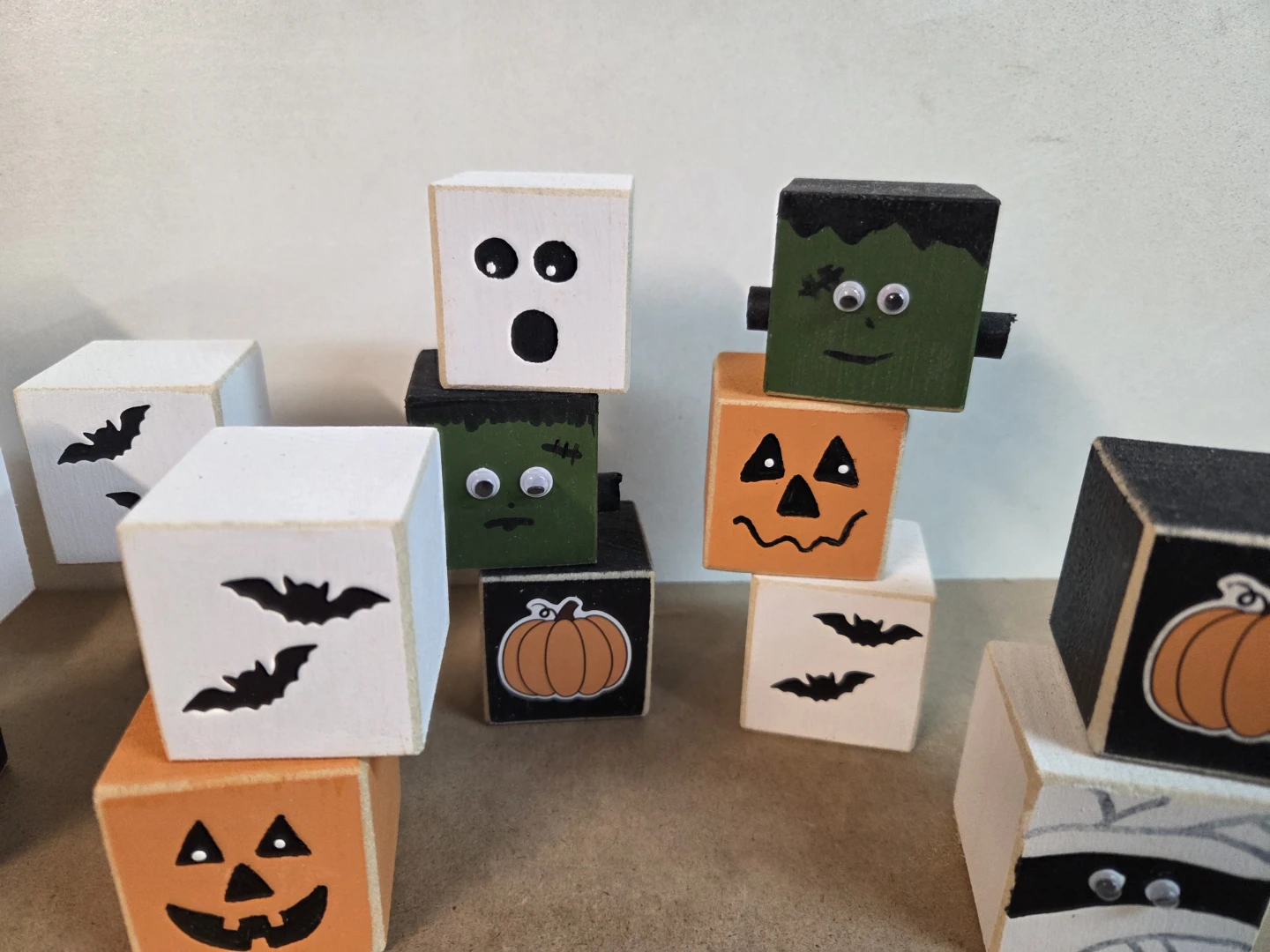 Handcrafted Halloween blocks - photo 3