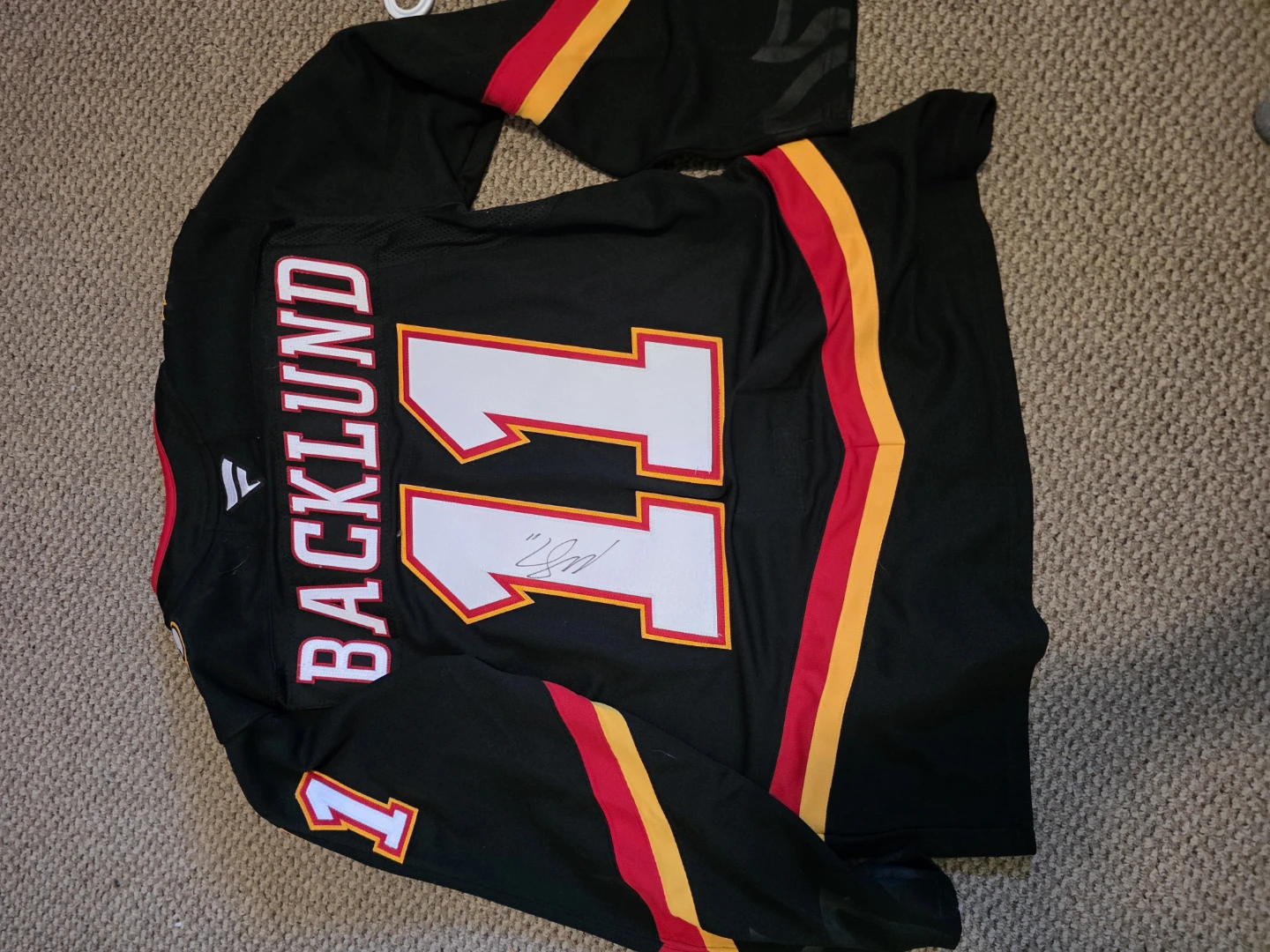 Calgary Flames Backlund #11 Replica Hockey Jersey - photo 3