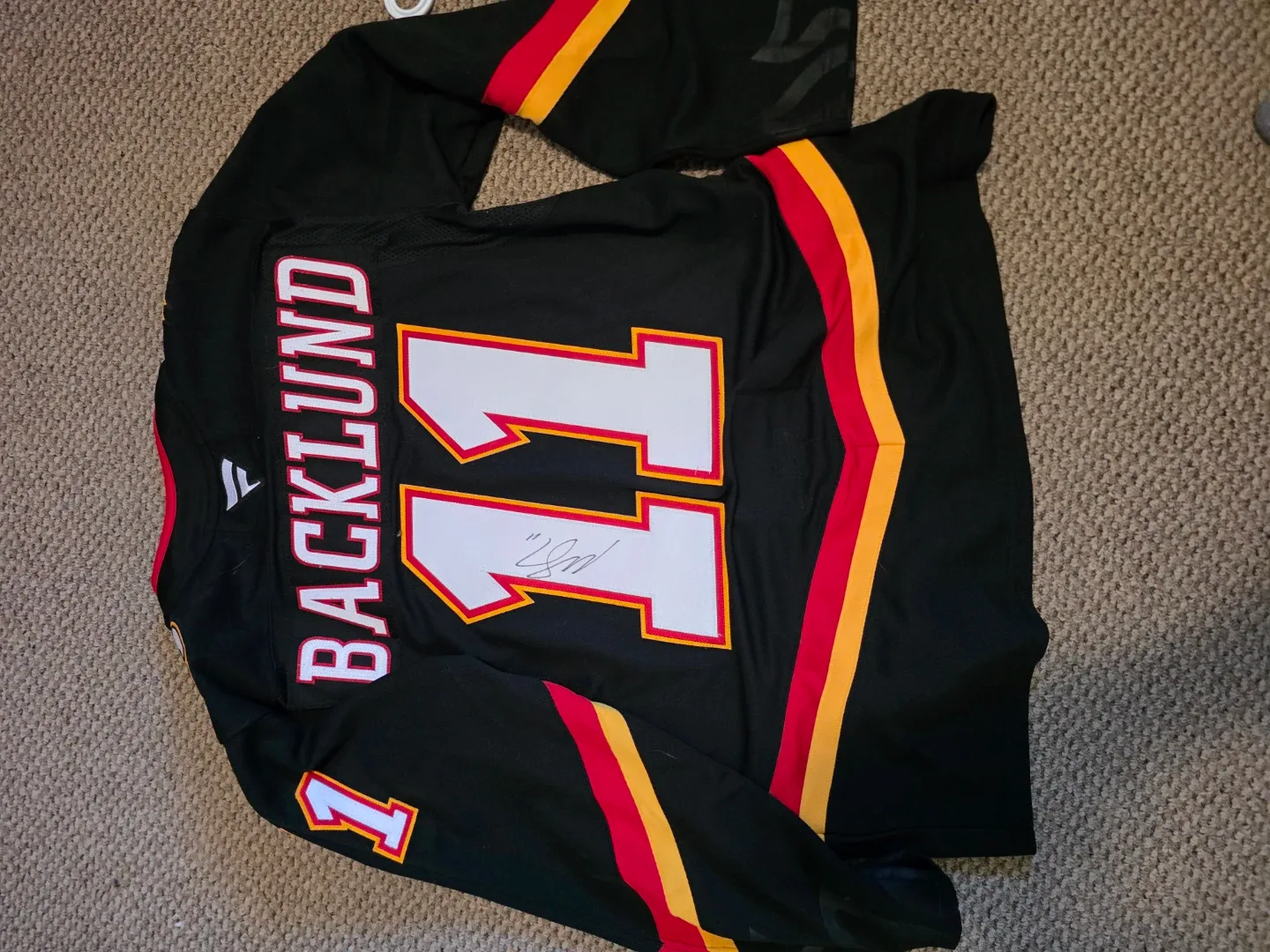 Calgary Flames Backlund #11 Replica Hockey Jersey - photo 3