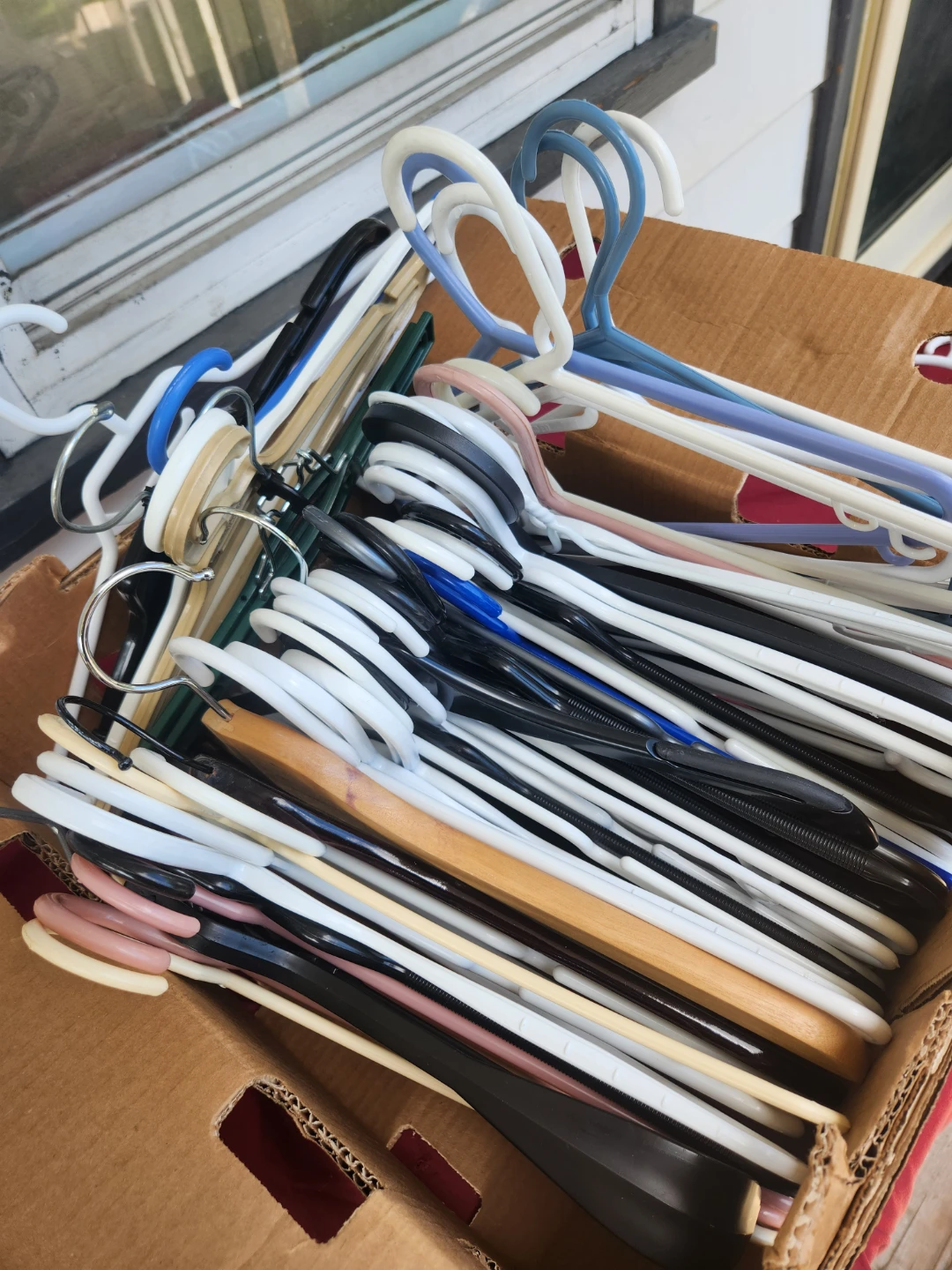 Assorted Clothes Hangers - Plastic and Wood - photo 2