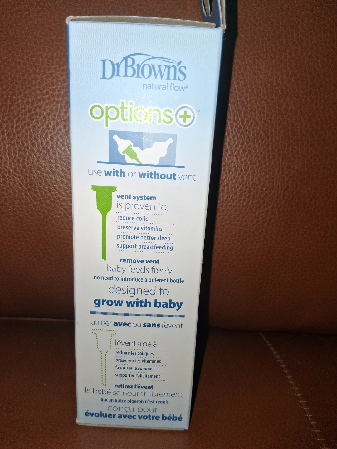 Dr. Brown's Anti-Colic Options+ Baby Bottle (4 oz / 120 mL) - photo 3
