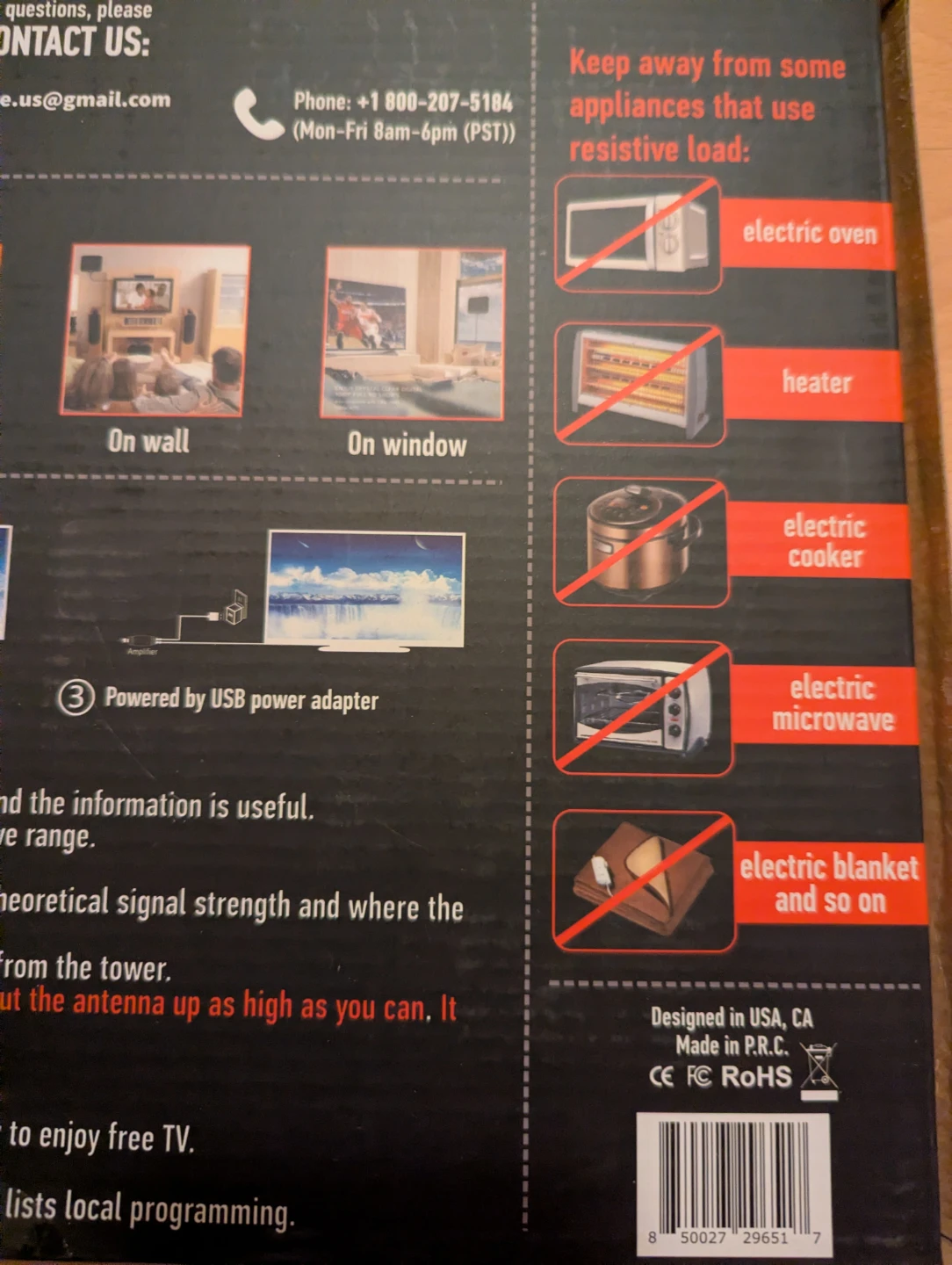 NEW Amplified HD Digital TV Antenna  Get OTA free channels - photo 4