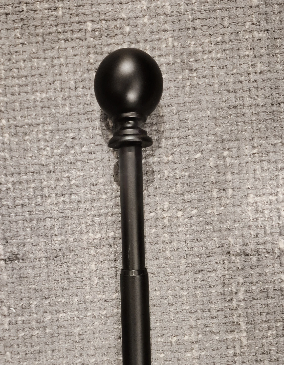 Black Curtain Rod Adjustable 41"-72", 1" Diameter - photo 4