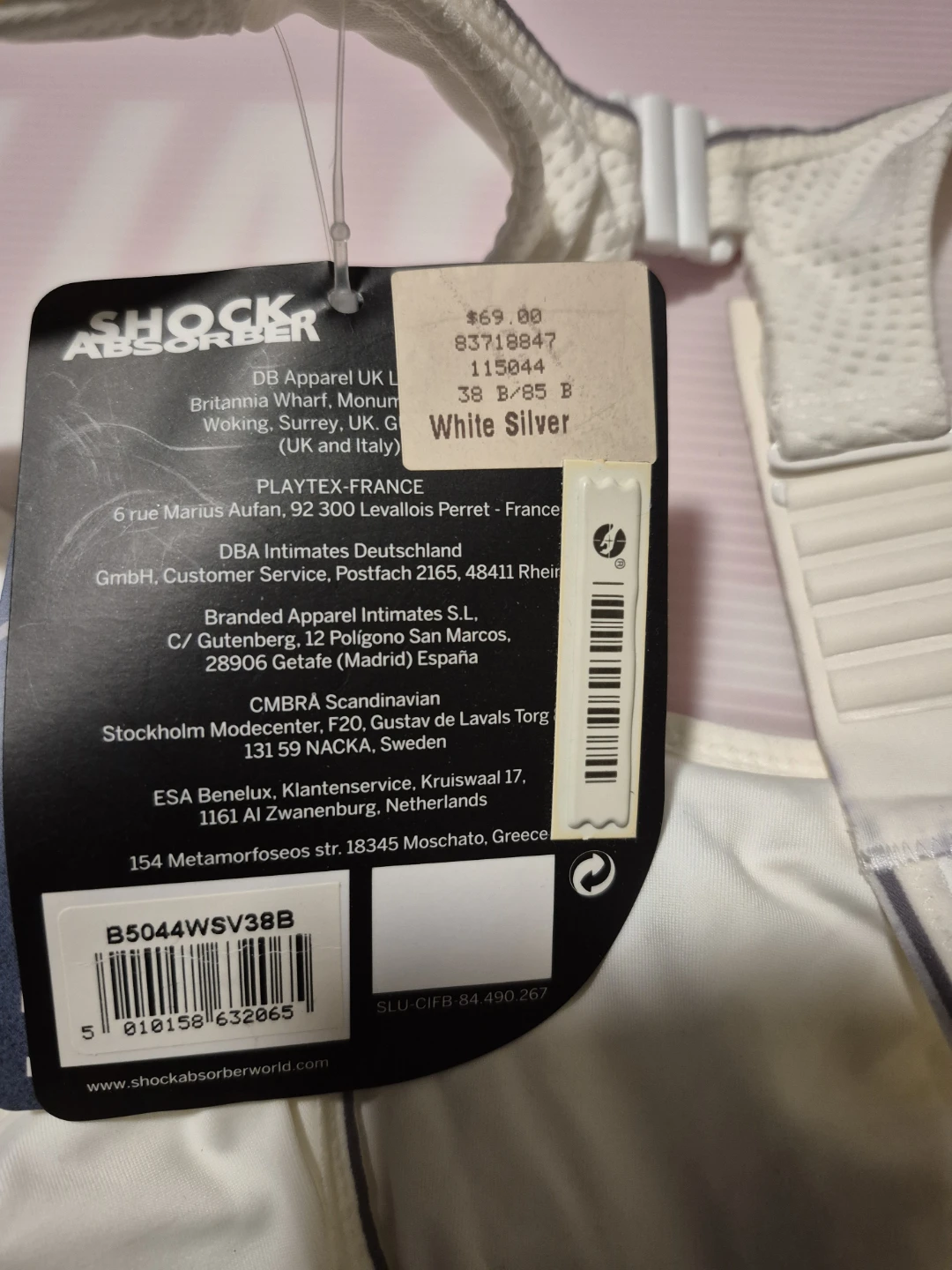 Shock Absorber Sports Bra White Silver - photo 3