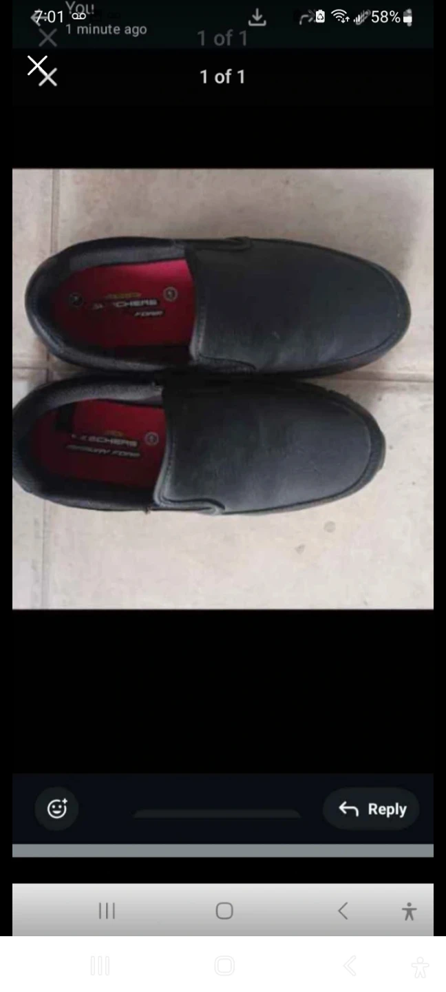 Skechers Men's Black Slip-On Shoes