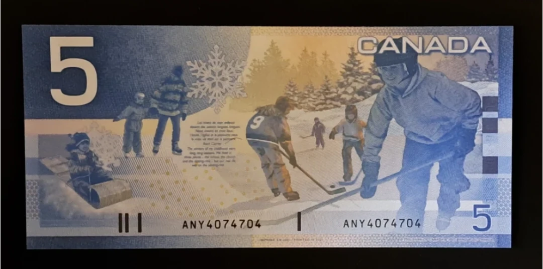 Canada $5 Bank Note, 3-Digit Radar ANY4074704 - photo 4