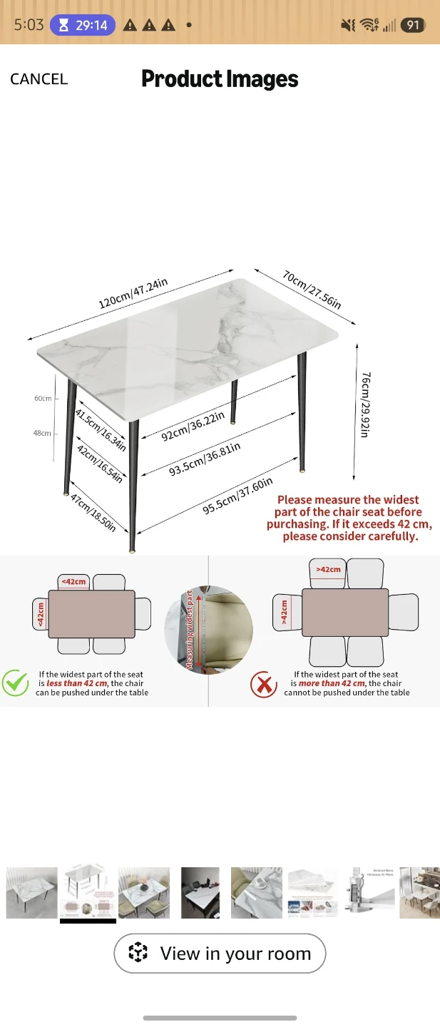 Modern Dining Table with Sinter Stone Top - photo 5