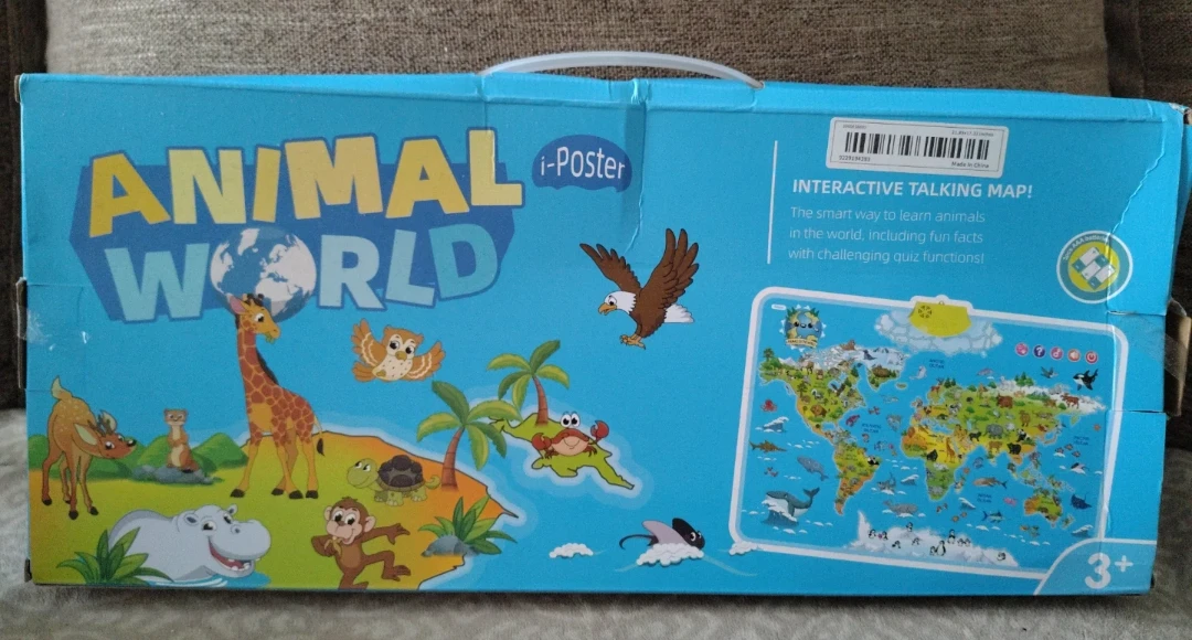 Interactive Talking Map Animal World Poster - photo 2