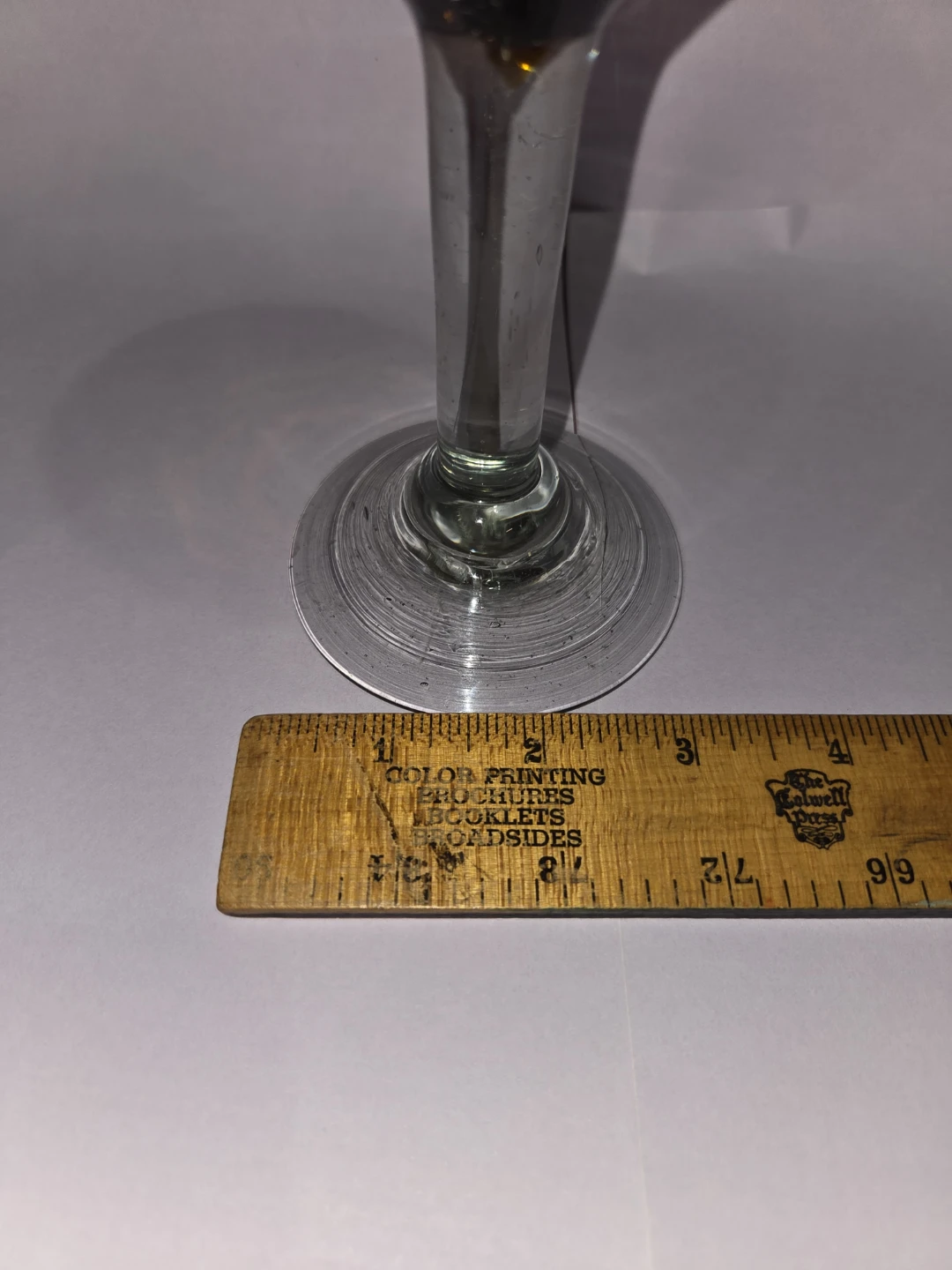 Amber Glass Wine Goblet - photo 5