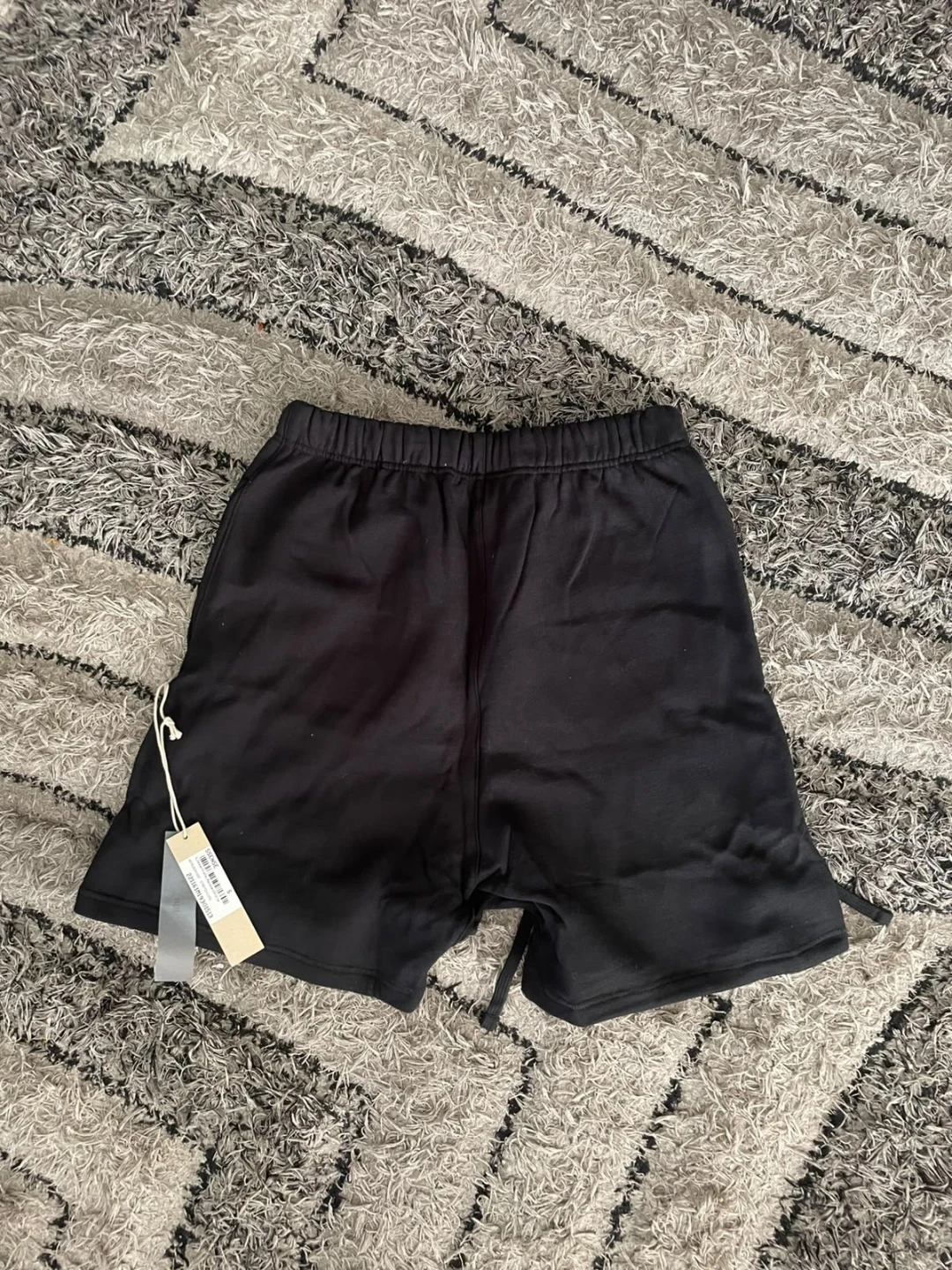 Fear of God Essentials Black Sweat Shorts - photo 2