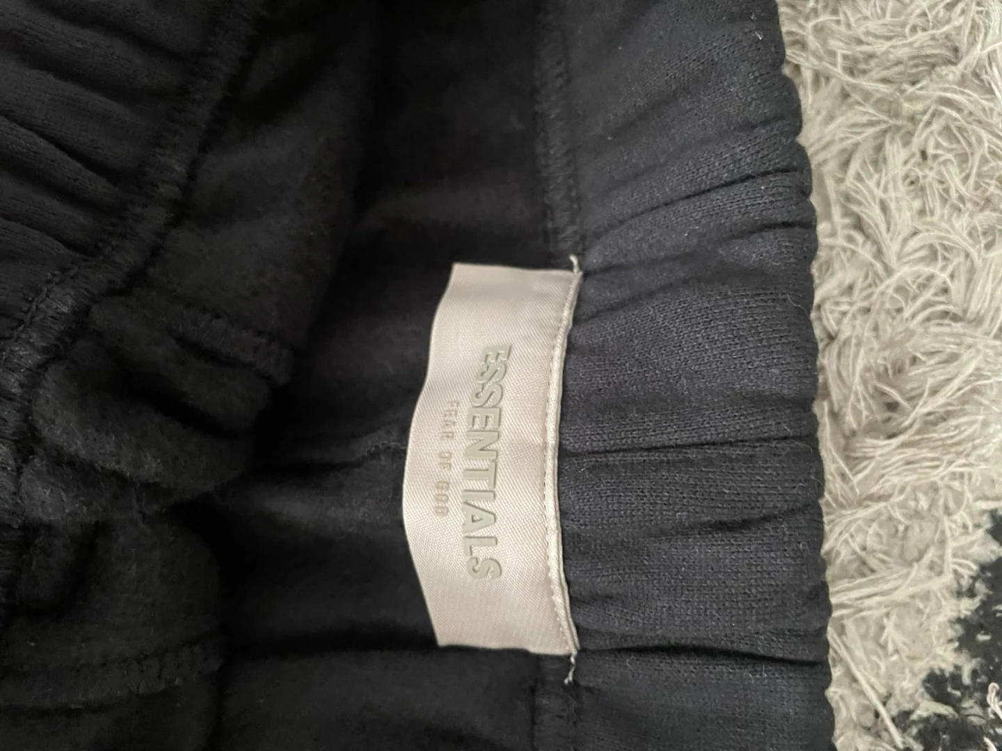 Fear of God Essentials Black Sweat Shorts - photo 3