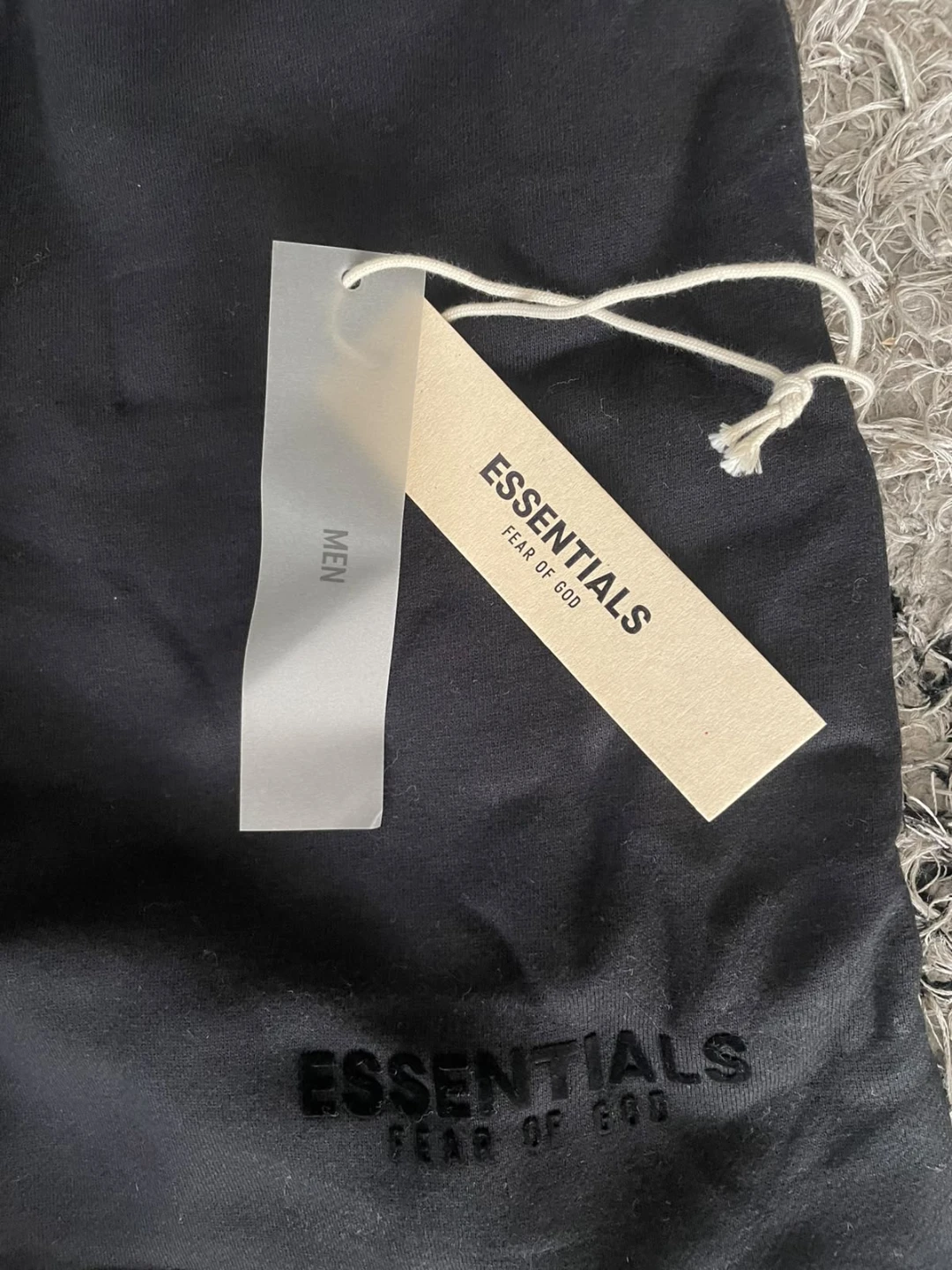 Fear of God Essentials Black Sweat Shorts - photo 4