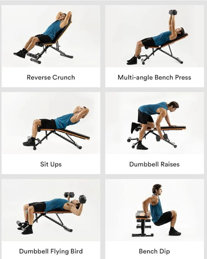 UREVO Adjustable Weight Bench - photo 5