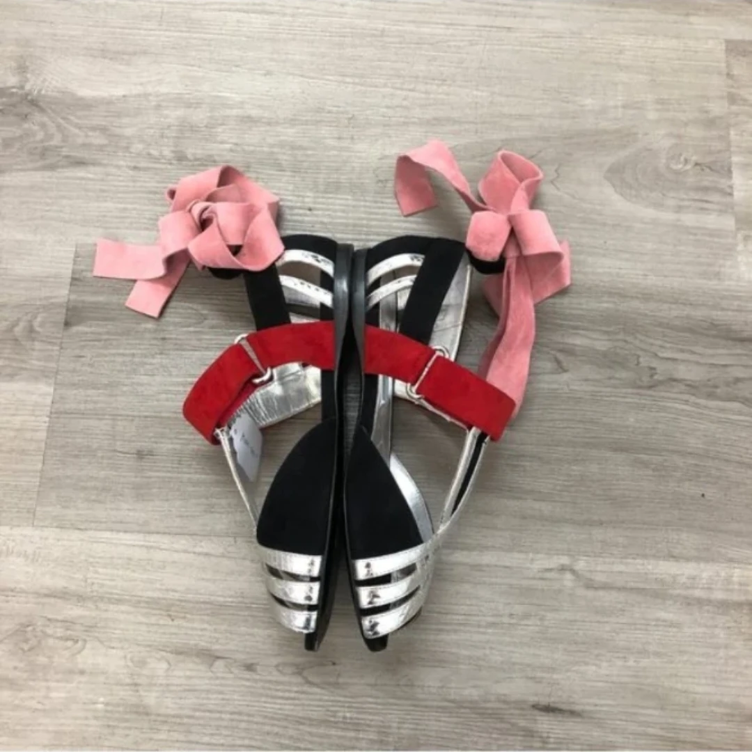Prada Authentic Open Toe Sandals with Tieback Straps - photo 3