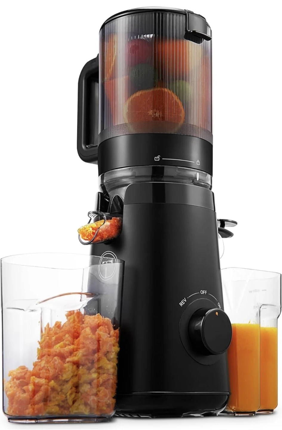 Black Juicer with 5.8" Feed Chute and 60oz Capacity