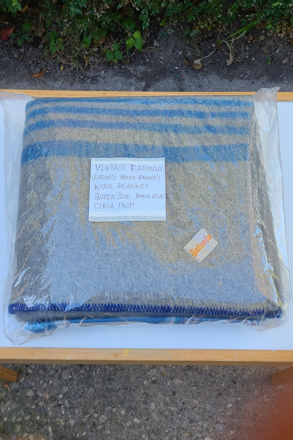 $40 EA or 2 For $75 Vintage Eatonia Queen Wool Blankets - Clean! - photo 2