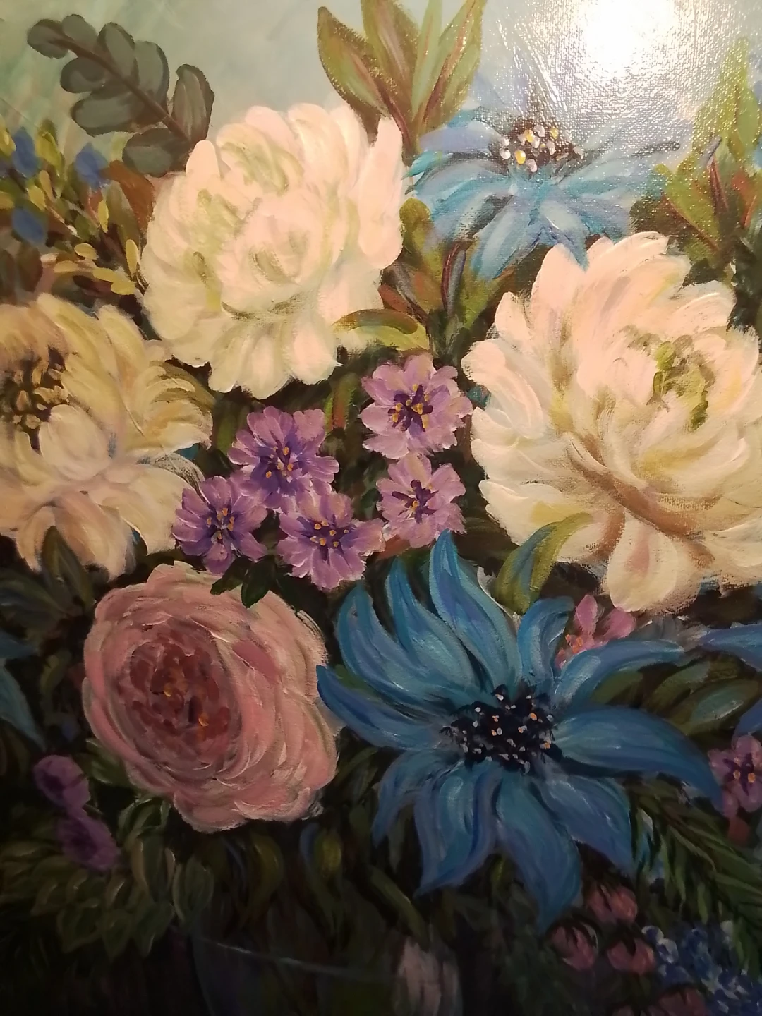 Stunning Floral Still Life Oil Painting by Nisreen Askar - photo 5