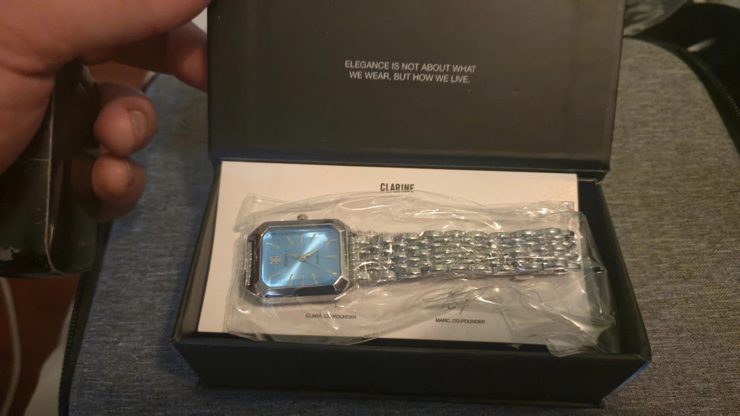 Clarène Women's Watch - Blue Face, Silver Band - photo 2