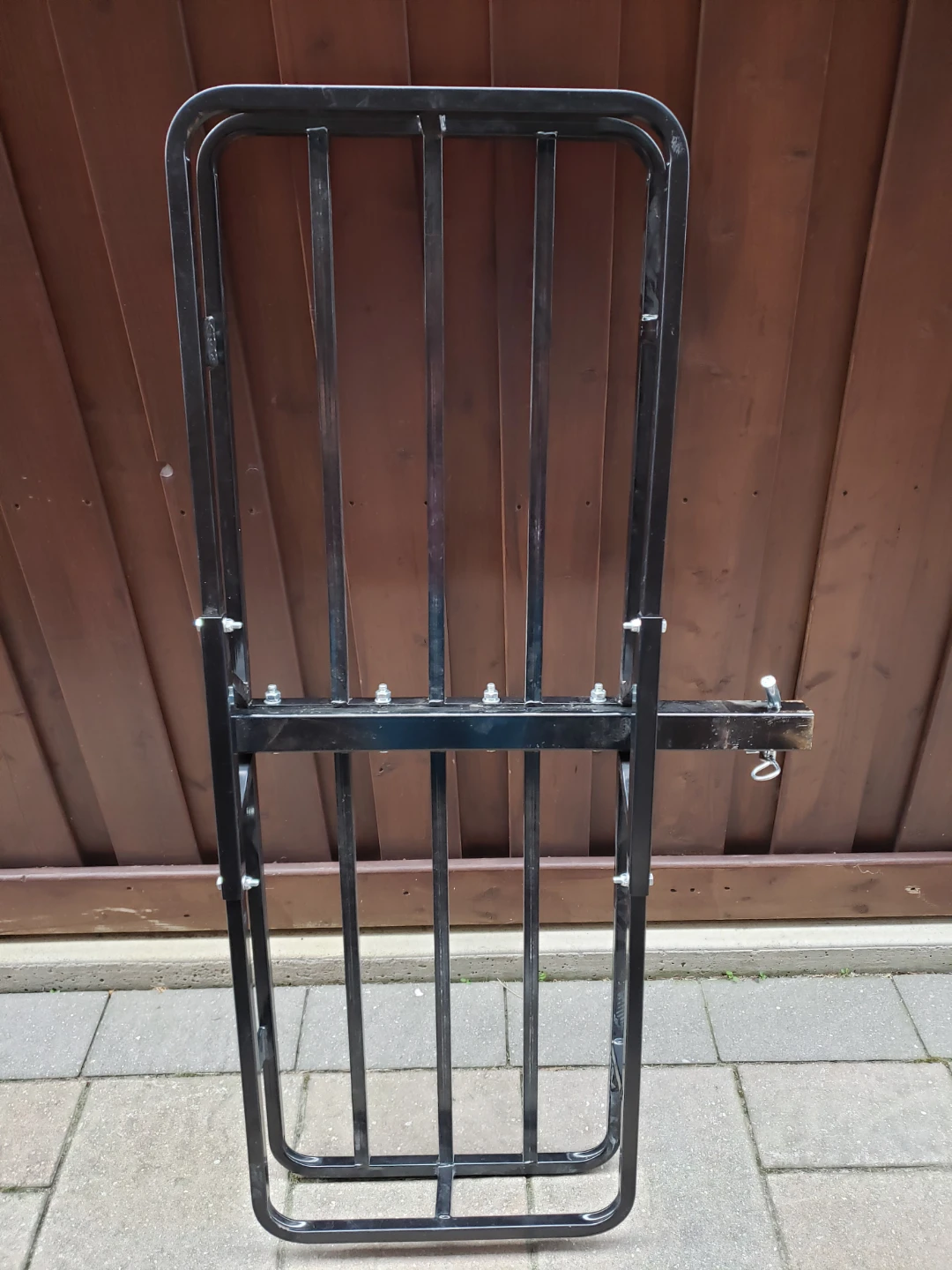 Black Metal Folding Utility Rack