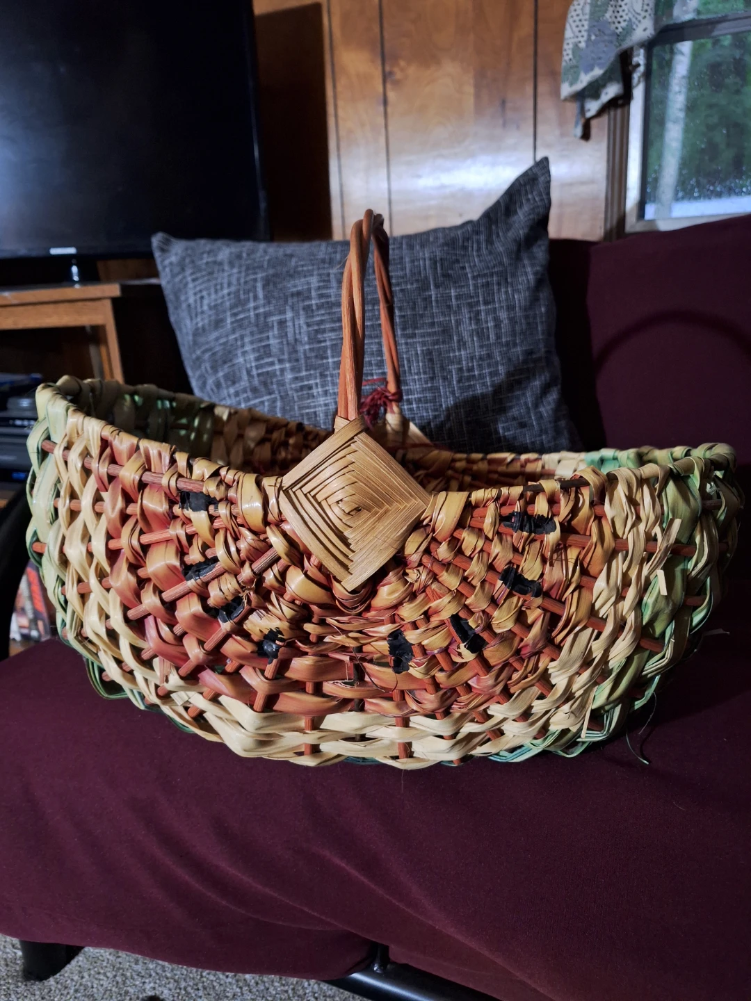 Woven Basket with Handle - photo 4