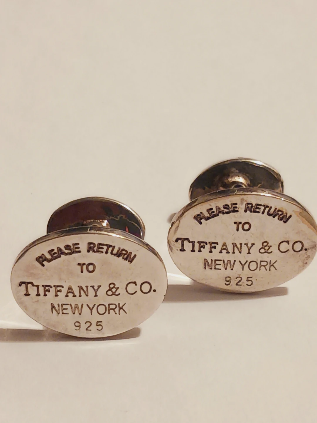 Tiffany & Co. 925 Please Return to Tiffany Oval Cufflinks - photo 2