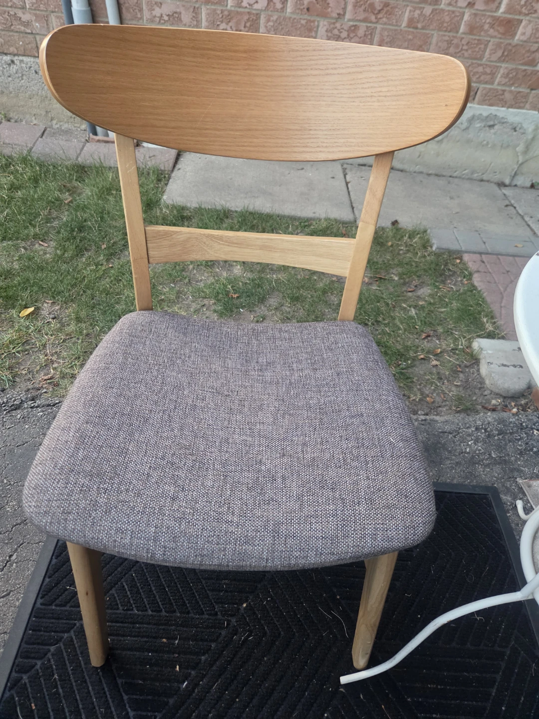 Wooden Dining Chair with Padded Seat - photo 2