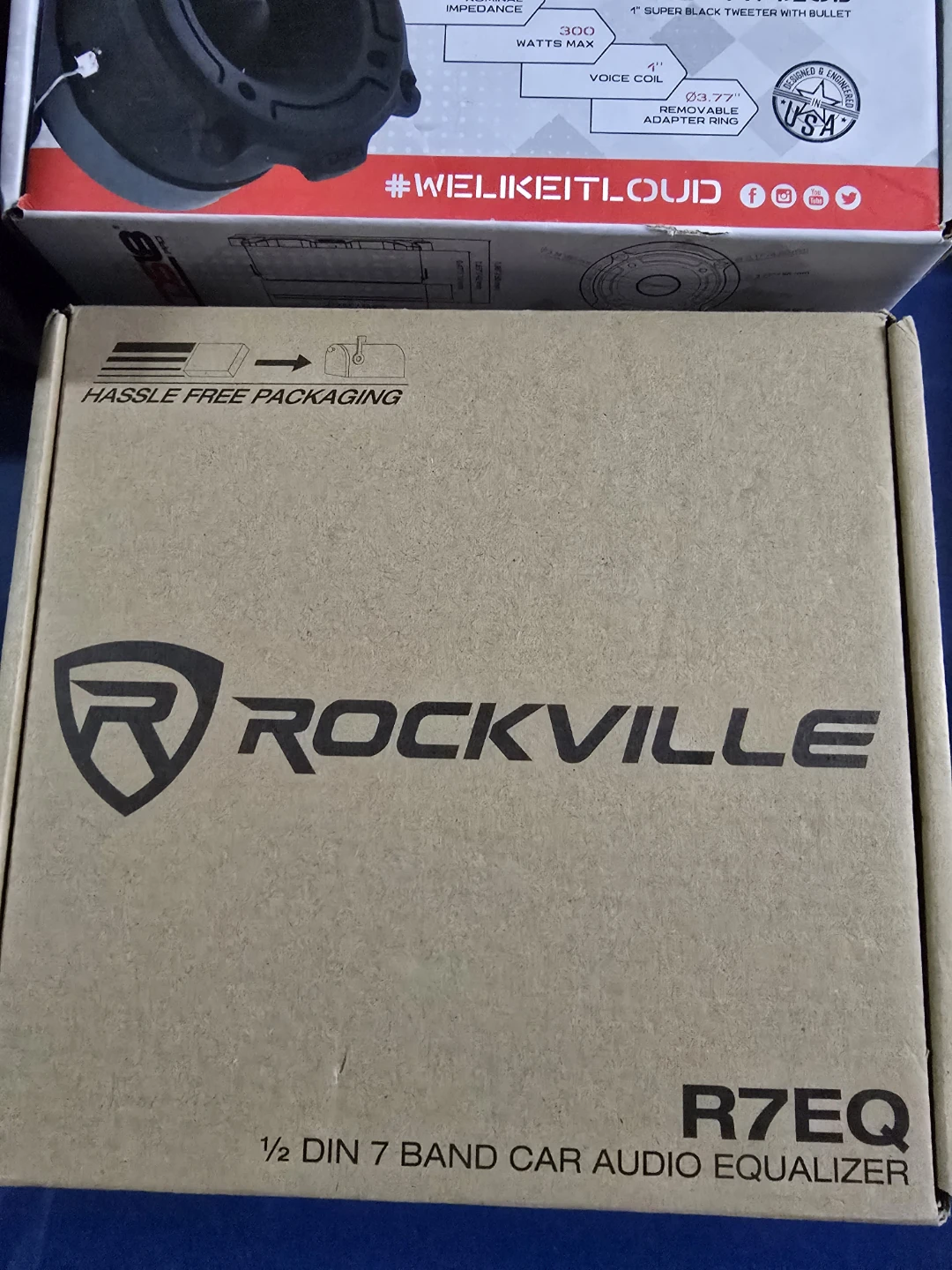 Rockville R7EQ 1/2 Din 7 Band Car Audio Equalizer