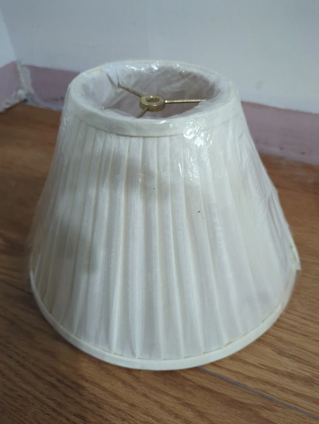 Pair of Cream Pleated Lamp Shades