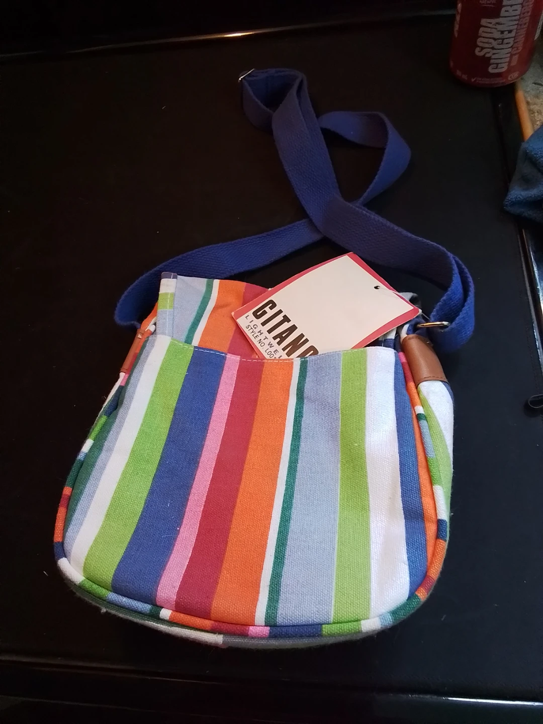 Gitano Lightweight Striped Crossbody Bag - photo 4