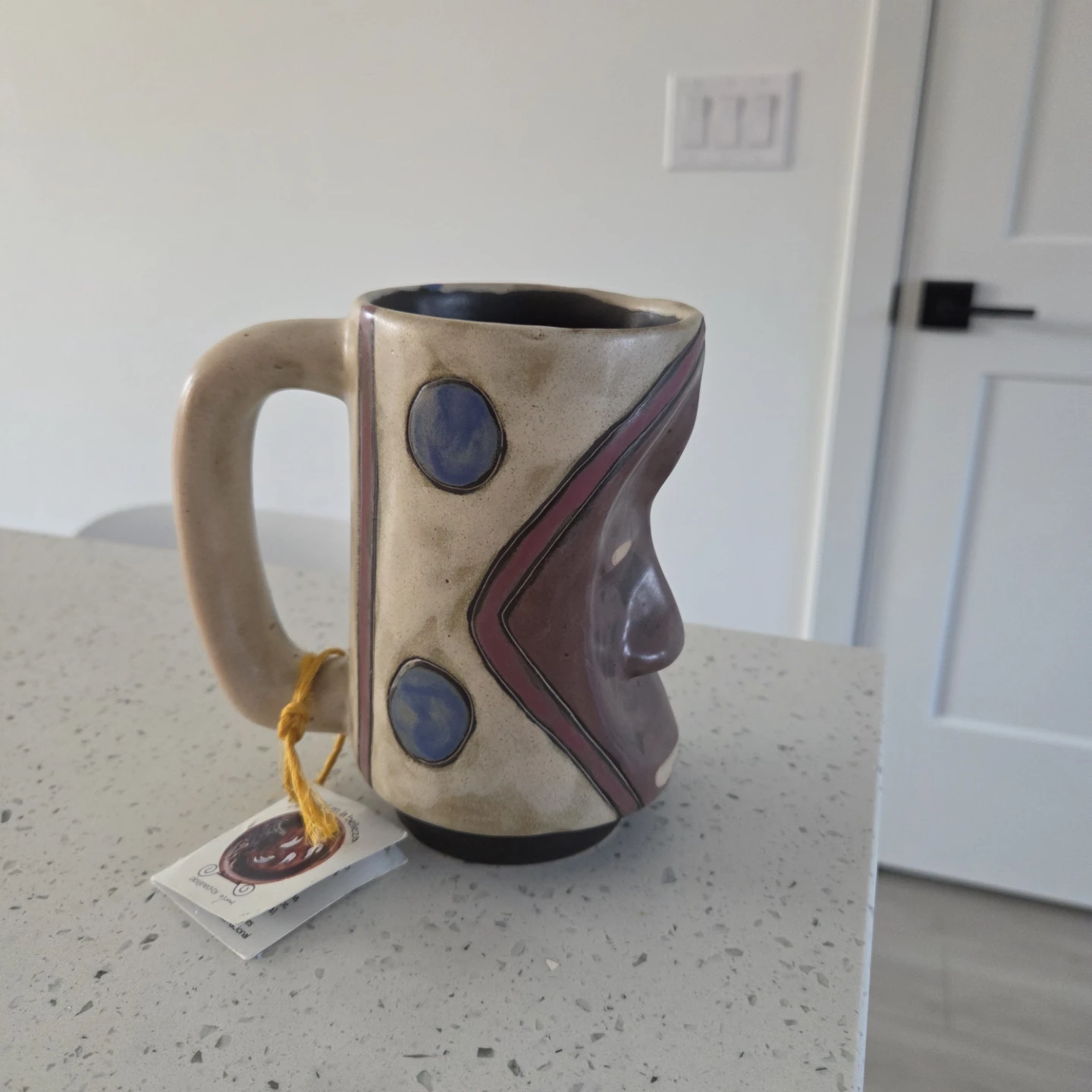 Handmade Ceramic Face Mug
