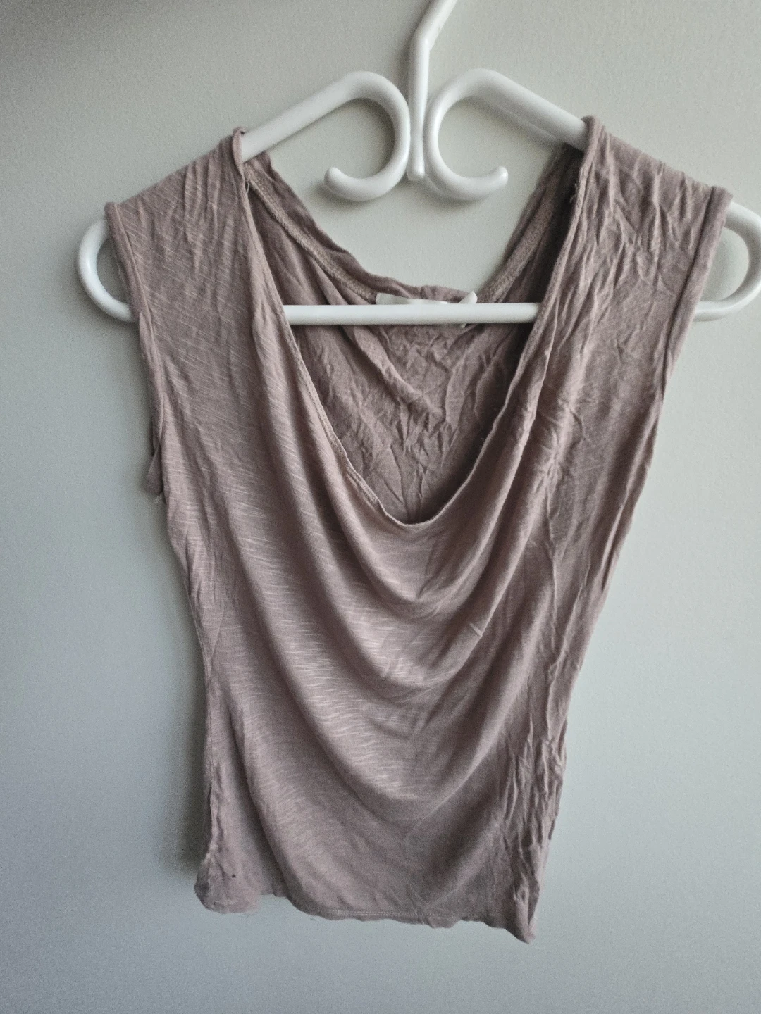 Women's Sleeveless Cowl Neck Top - Large
