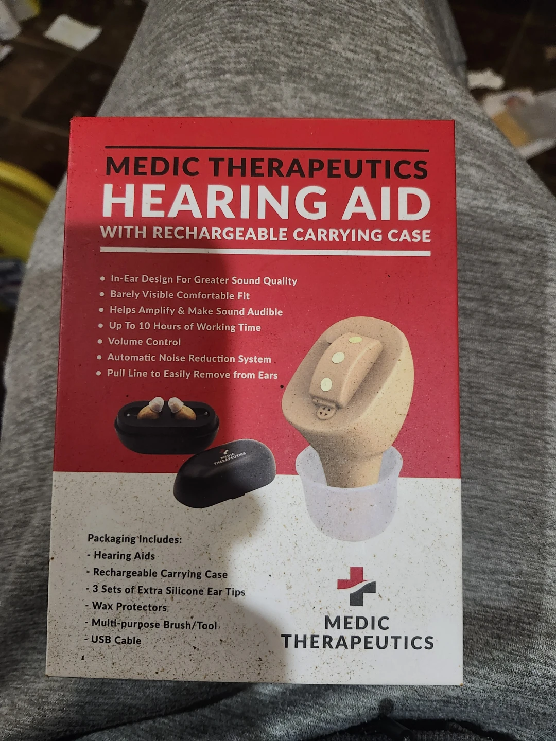Medic Therapeutics Rechargeable Hearing Aid with Case - photo 2