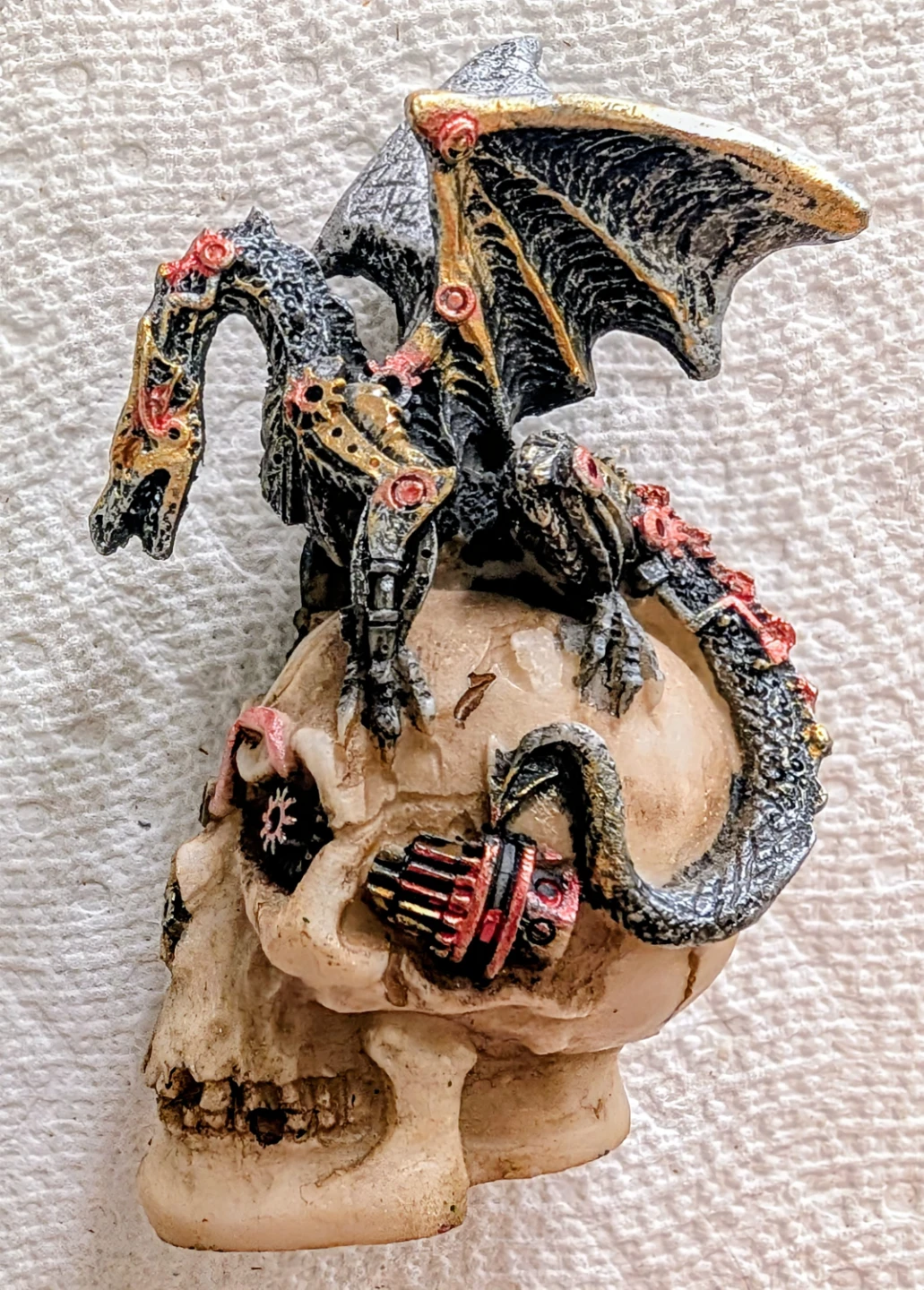 Steampunk Dragon and Skull Figurine - photo 2