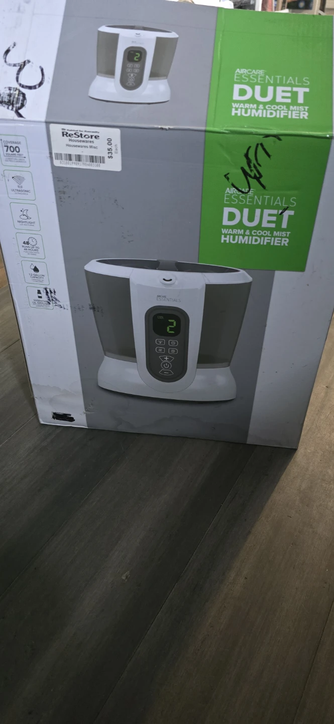 Aircare Essentials Duet Warm & Cool Mist Humidifier