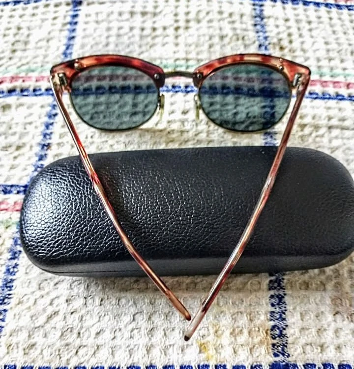 Vintage Clubmaster Sunglasses with Case - photo 3