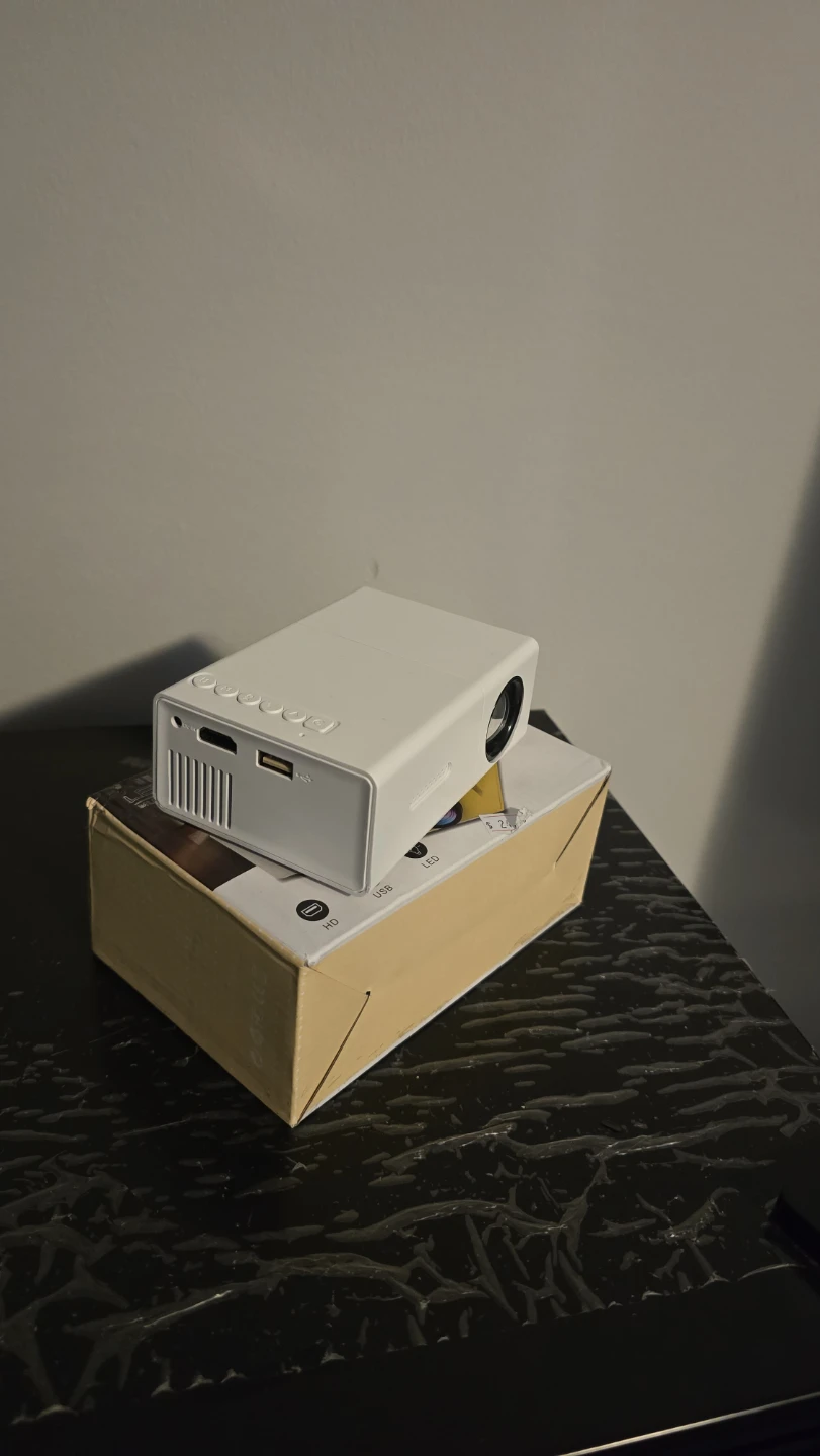 White Mini Projector with Box - photo 2
