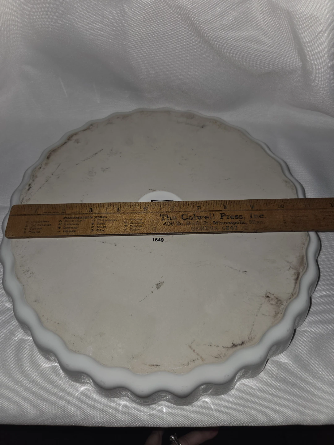 IKEA White Ruffled Pie Dish - photo 5