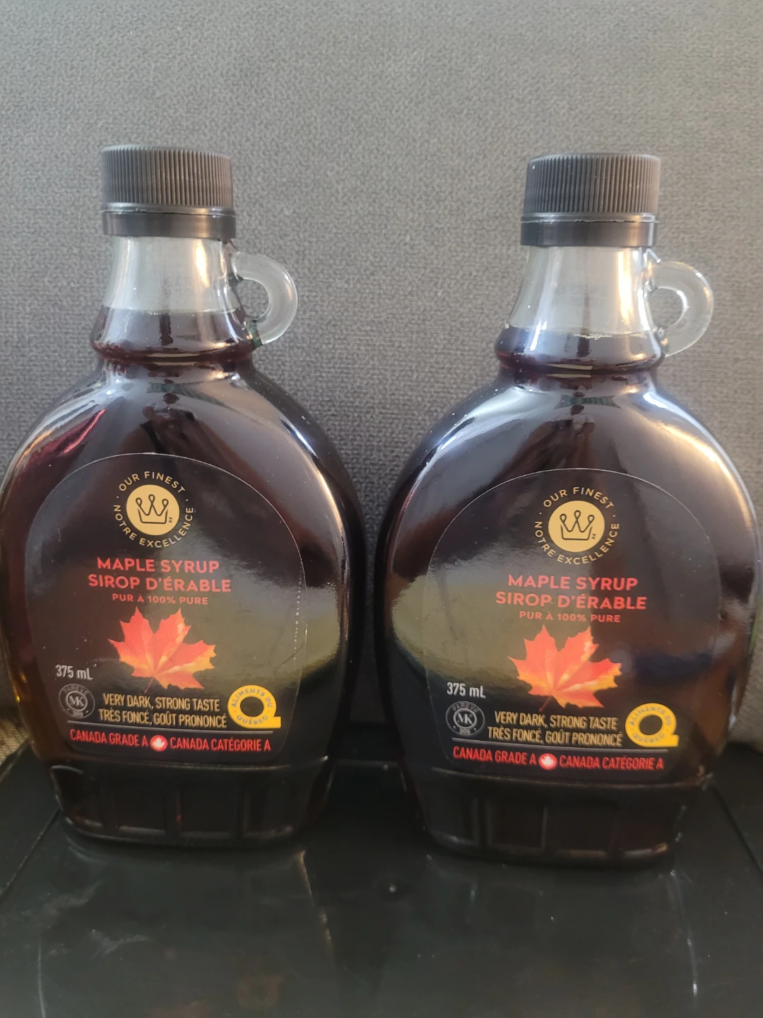 Our Finest Maple Syrup - 375 mL  $10 each
