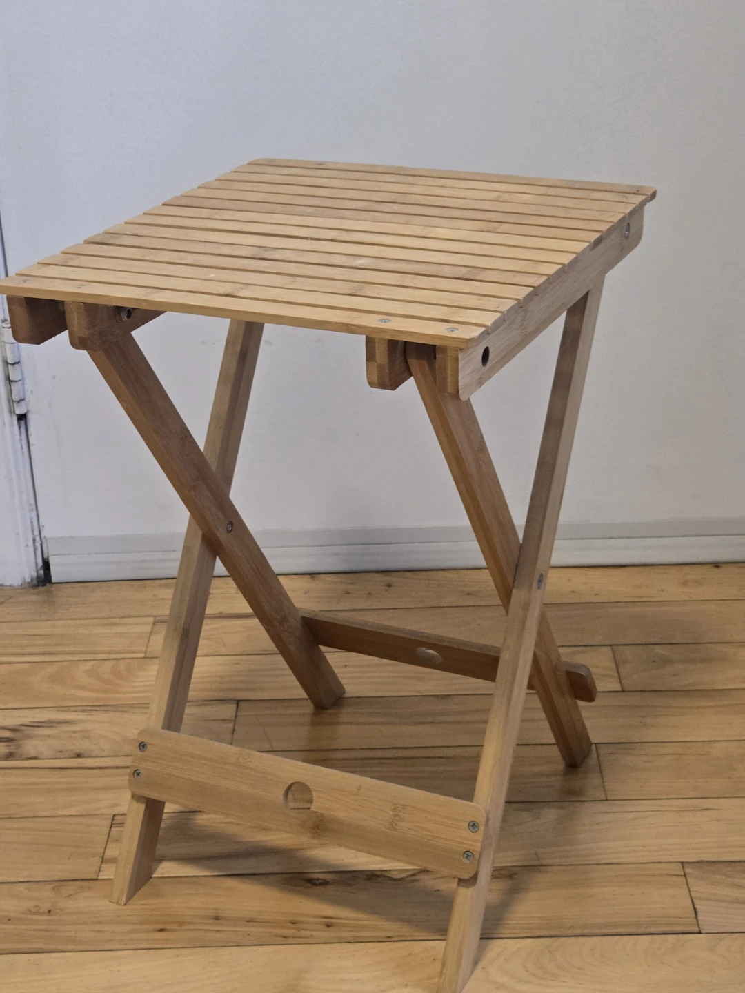 Bamboo Folding Side Table