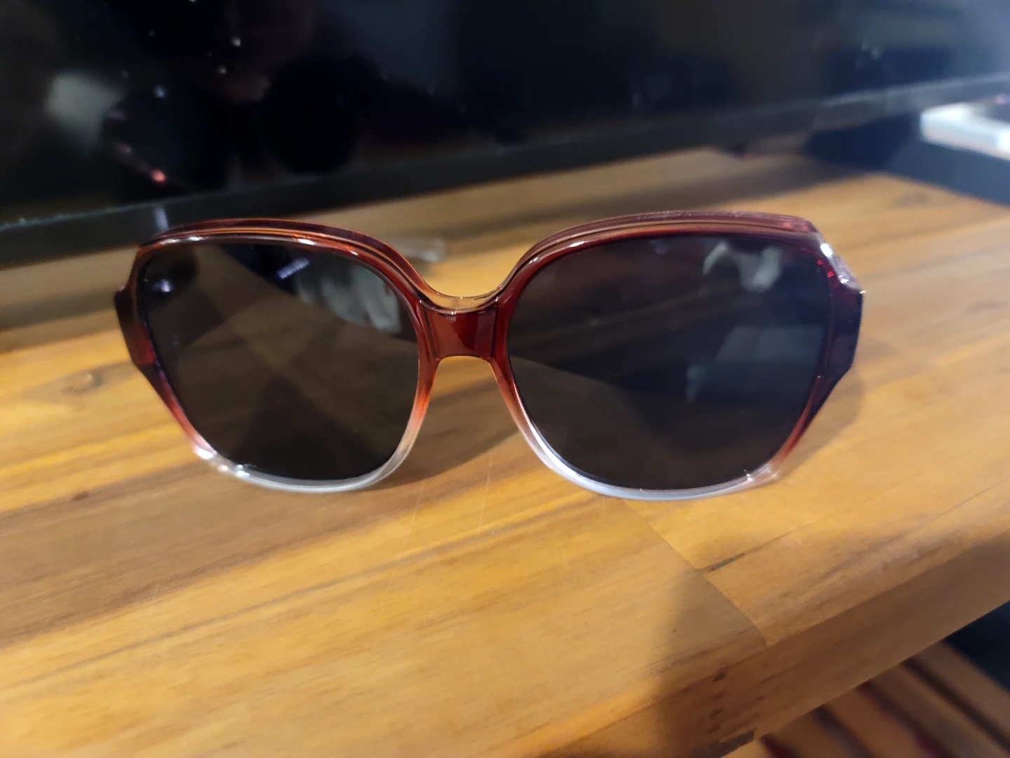 Women's Fit over Red & Clear Frame Sunglasses