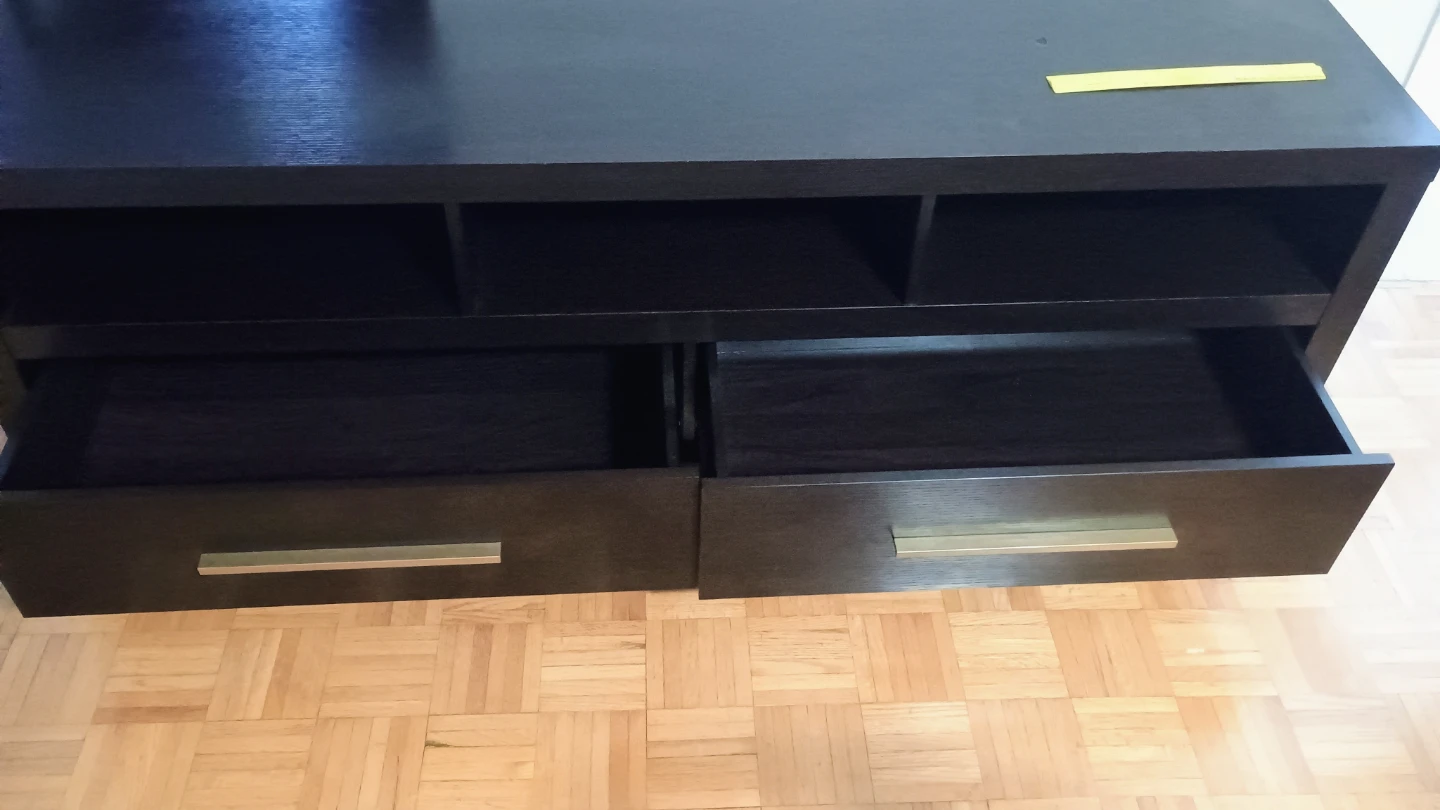 Espresso TV Stand with 2 large Drawers From The Brick - photo 4