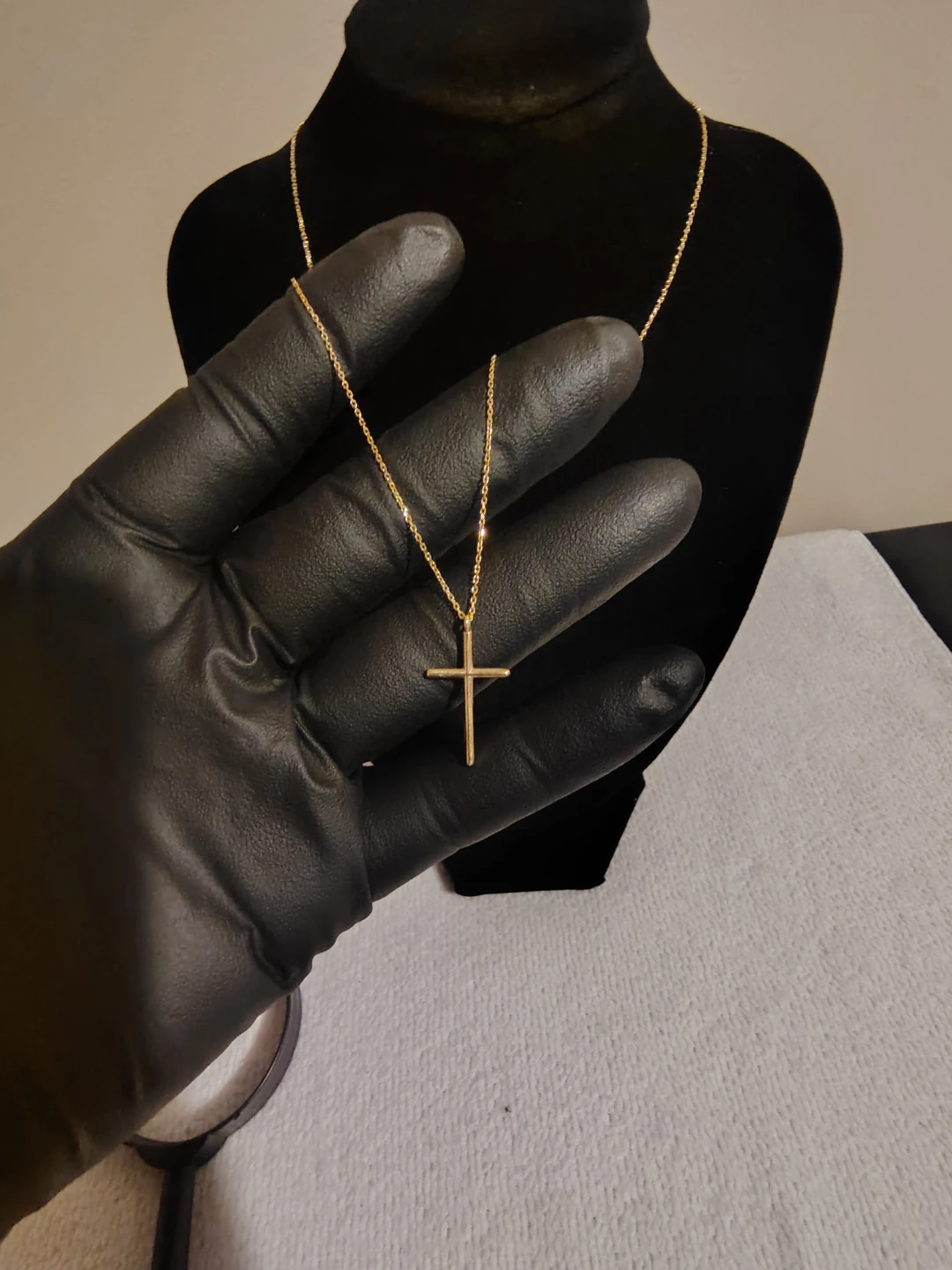 Gold  10K Cross Necklace - photo 2